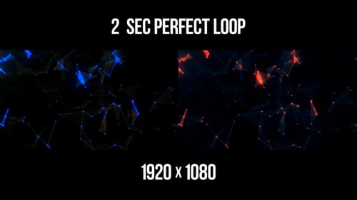 Abstract Futuristic Plexus Network Background Animation