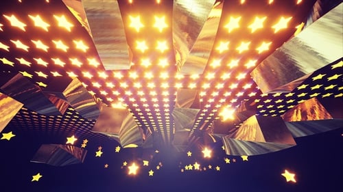 Goldene Sterne fliegen