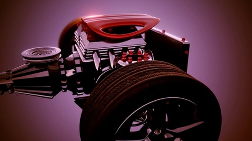 Fahrgestell mit Motor