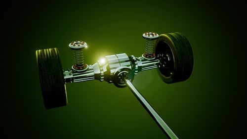 Fahrgestell mit Motor