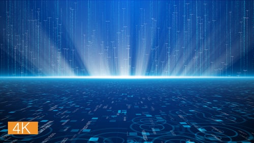 Hintergrund digitaler Hightech-Datenleitungen 4K