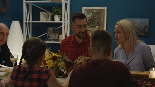 Family Gathering for a Holiday Dinner