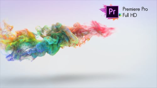 Colorful Winding Particles Logo Reveal