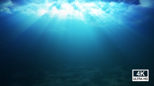 Seamless Looping Underwater Light Rays Animated Background