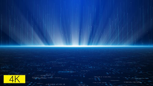 Hi-Tech Digital Lines Background 4K