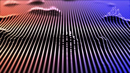 Retro Colorful Modern Design of Sound Wave