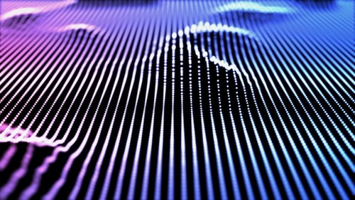 Retro Colorful Modern Design of Sound Wave