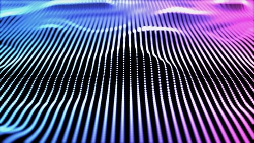 Diseño retro colorido moderno de onda de sonido