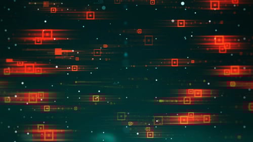 Dynamic Digital Data Stream Abstract Technology Background