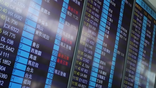 International Airport Departures Board