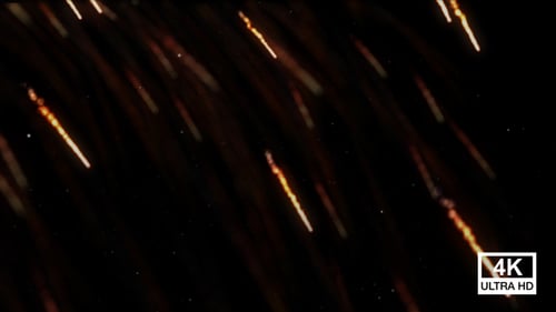 Tempête de météores 4K