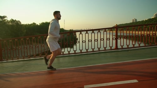 City Jogger Is Working Out