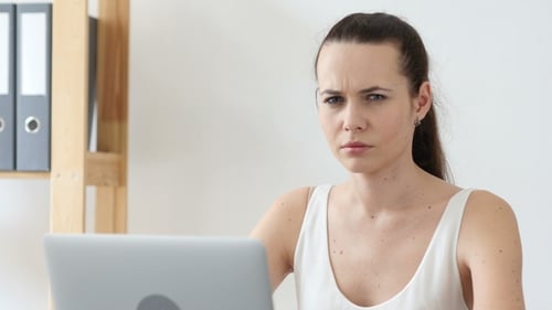 Shaking Head To Deny, Rejecting at Work in Office