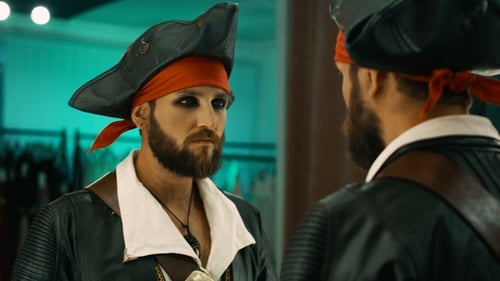 Man Dressed as Pirate Making Faces