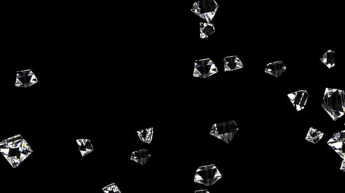 Diamanten auf Schwarz können sich schleifen