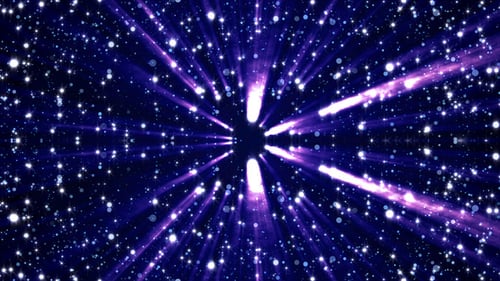 Shimmering Stardust Light Burst Background Animation