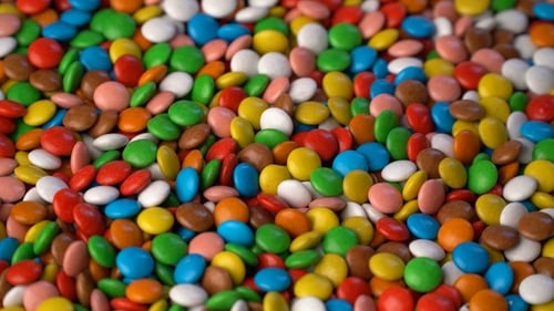 Colorful Chocolate Candy Rotate Background