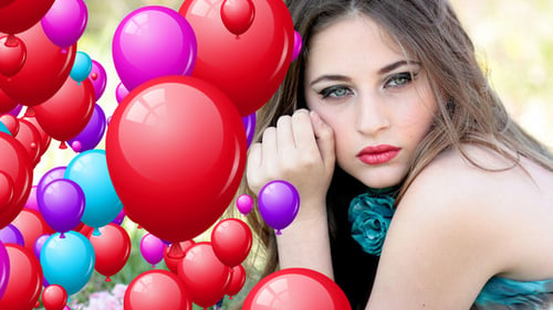 Colorful Glossy Balloons Transition Pack