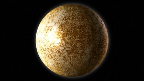 Planet Mercury on the Background of the Stars