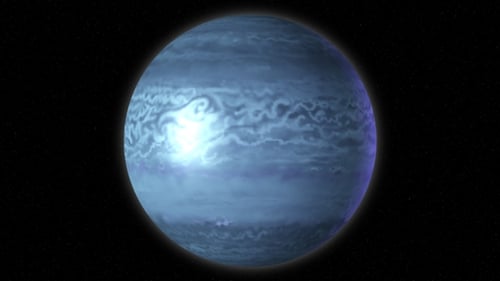 Planet Neptune in Space with the Stars