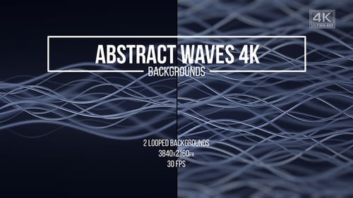 Fluid Abstract Wavy Lines Looping Background