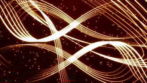 Abstract Flowing Glowing Light Lines Motion Background