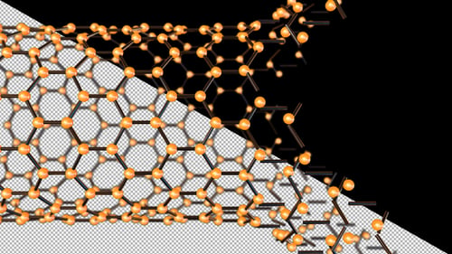 Structure moléculaire de la fibre de carbone