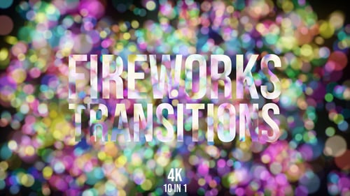 Fireworks-Bokeh-Übergänge