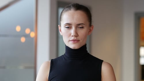 Portrait of Woman in Office