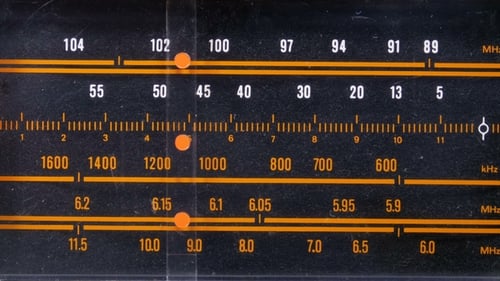 Tuning Vintage Radio Dial Scanning Frequencies