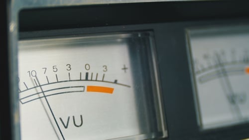 Two Dial Indicators Gauge Signal Level Meter