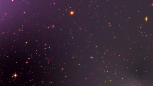 Sparkling Twinkling Stars Glitter Background Animation