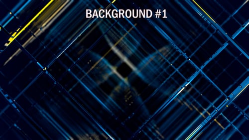Futuristic Blue Grid Network Logo Reveal