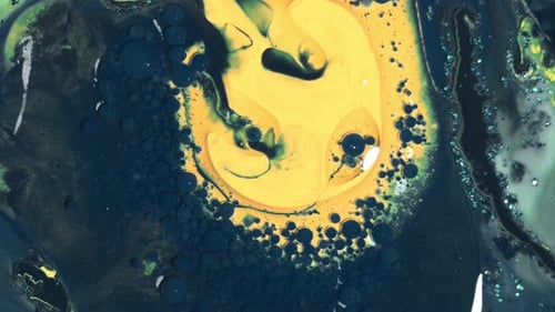 Abstract Ink Mixing Creating Unique Visuals