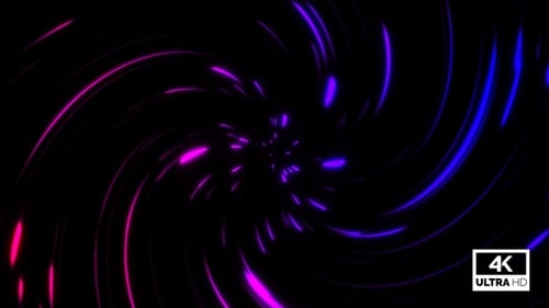 Colorful Neon Twirl Background