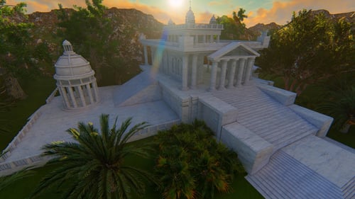 Le temple et les nuages rapides