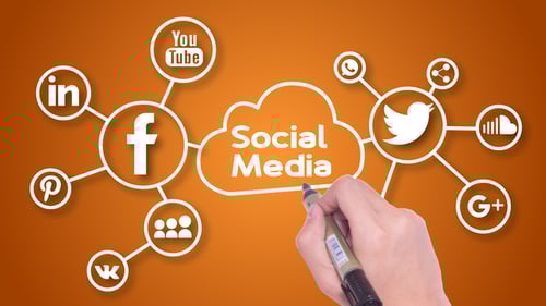 Hand-Drawn Social Media Network Icons Reveal