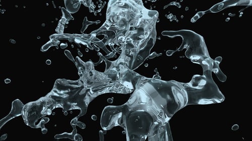 Realistic Dynamic Water Splash Transition Effect