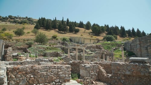 Celcus Library at Ephesus, Ancient City Izmir, Turkey. .