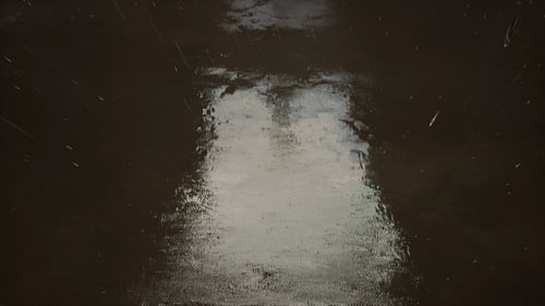 Río con lluvia