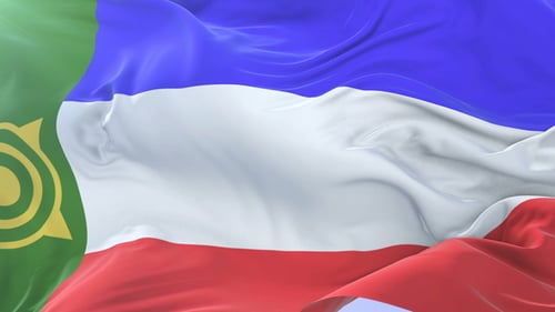 Dynamic Realistic Waving Flag Animation Loop