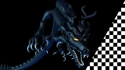 Flying Chinese Dragon VJ Loop