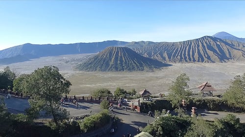 Aerial view of Bromo Volcano