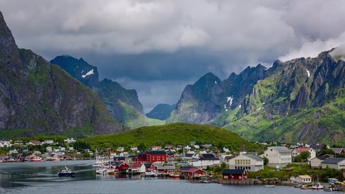 Lofoten Is an Archipelago in the County of Nordland, Norway
