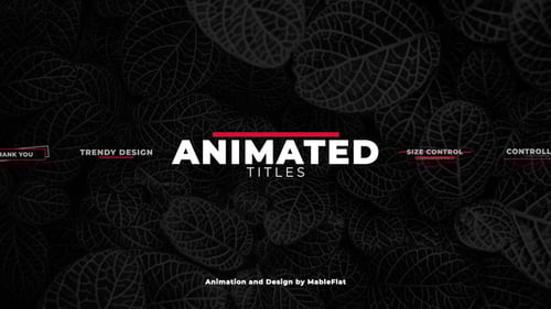 Animated Titles Pack
