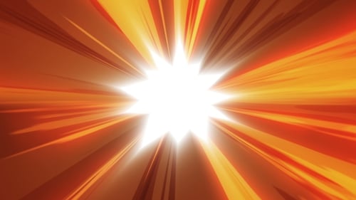 Energetic Red and Orange Starburst Speed Lines Background