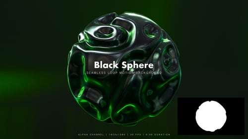 Schwarze Kugel Morphing
