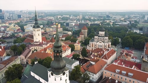 Aerial View of Tallinn City