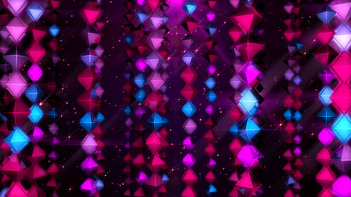 Neon Rombs Curtain