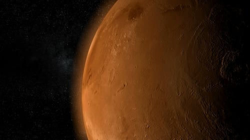 Oberfläche des Marsplaneten mit Olympus Mons